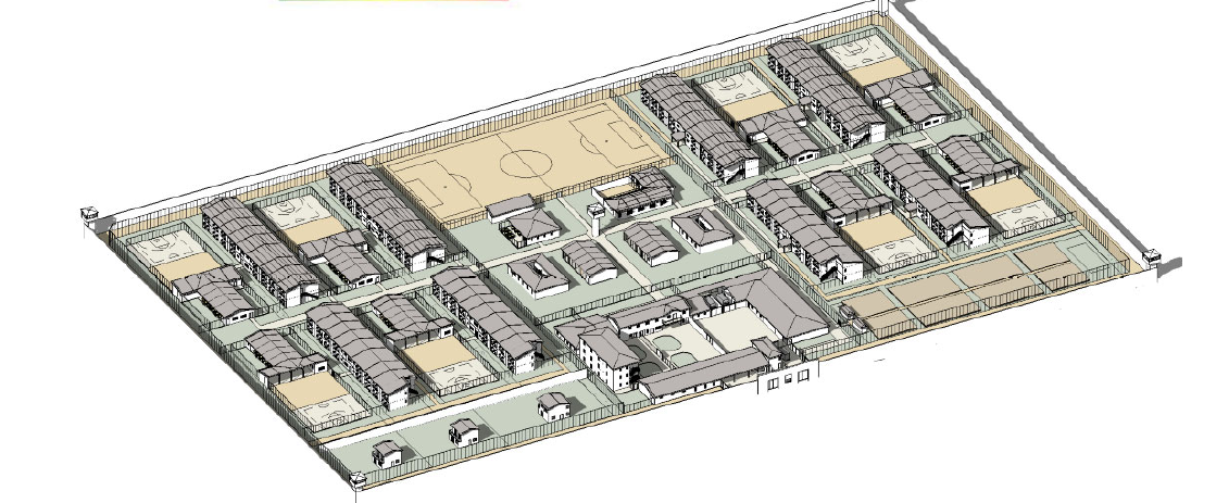 The First Single Building of the Sébikhotane Prison Project in Senegal Topped Out