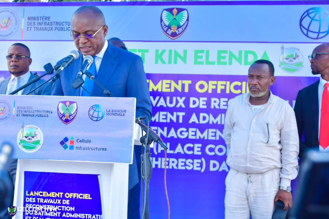 La cérémonie de la pose de la première pierre du bâtiment administratif de N'Djili en RDC a eu lieu