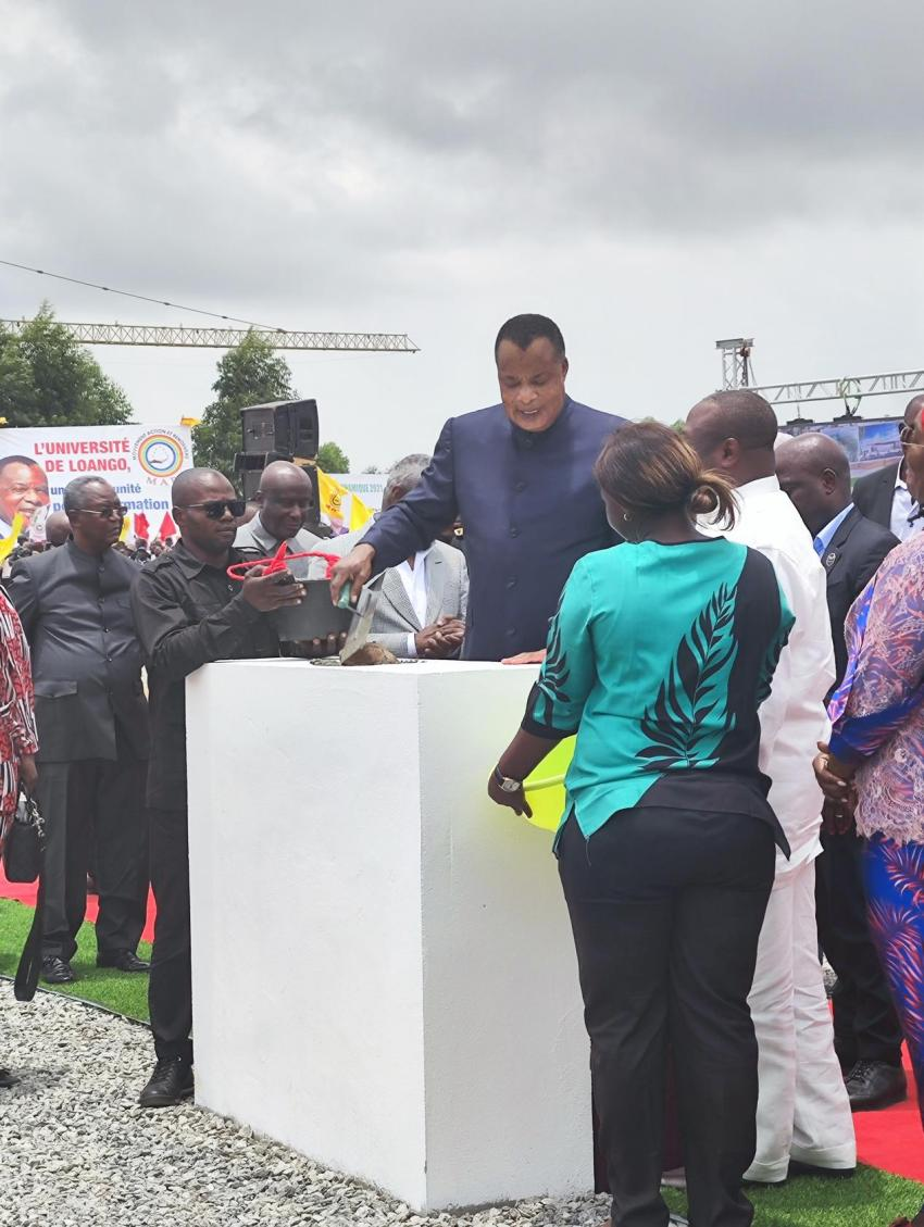 President Sassou Nguesso Attended Loango University Project Groundbreaking Ceremony in Pointe-Noire