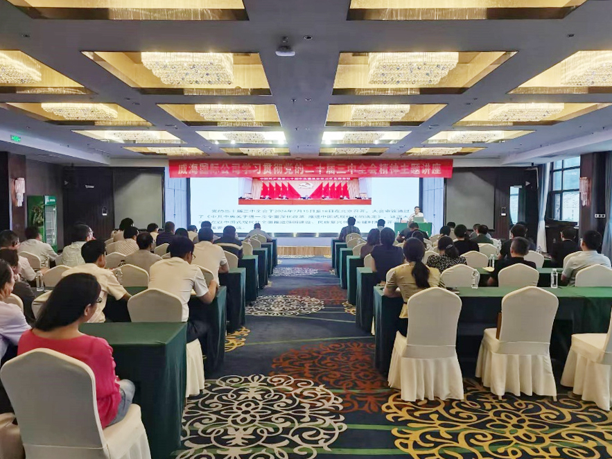 威海国际公司举办学习贯彻党的二十届三中全会精神主题讲座