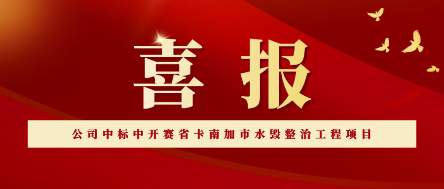 公司中标刚果（金）中开赛省卡南加市水毁整治项目